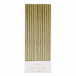 Meri Meri Party Gold Foil Party Straws