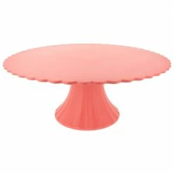 Meri Meri Party Large Coral Bamboo Fiber Cake Stand