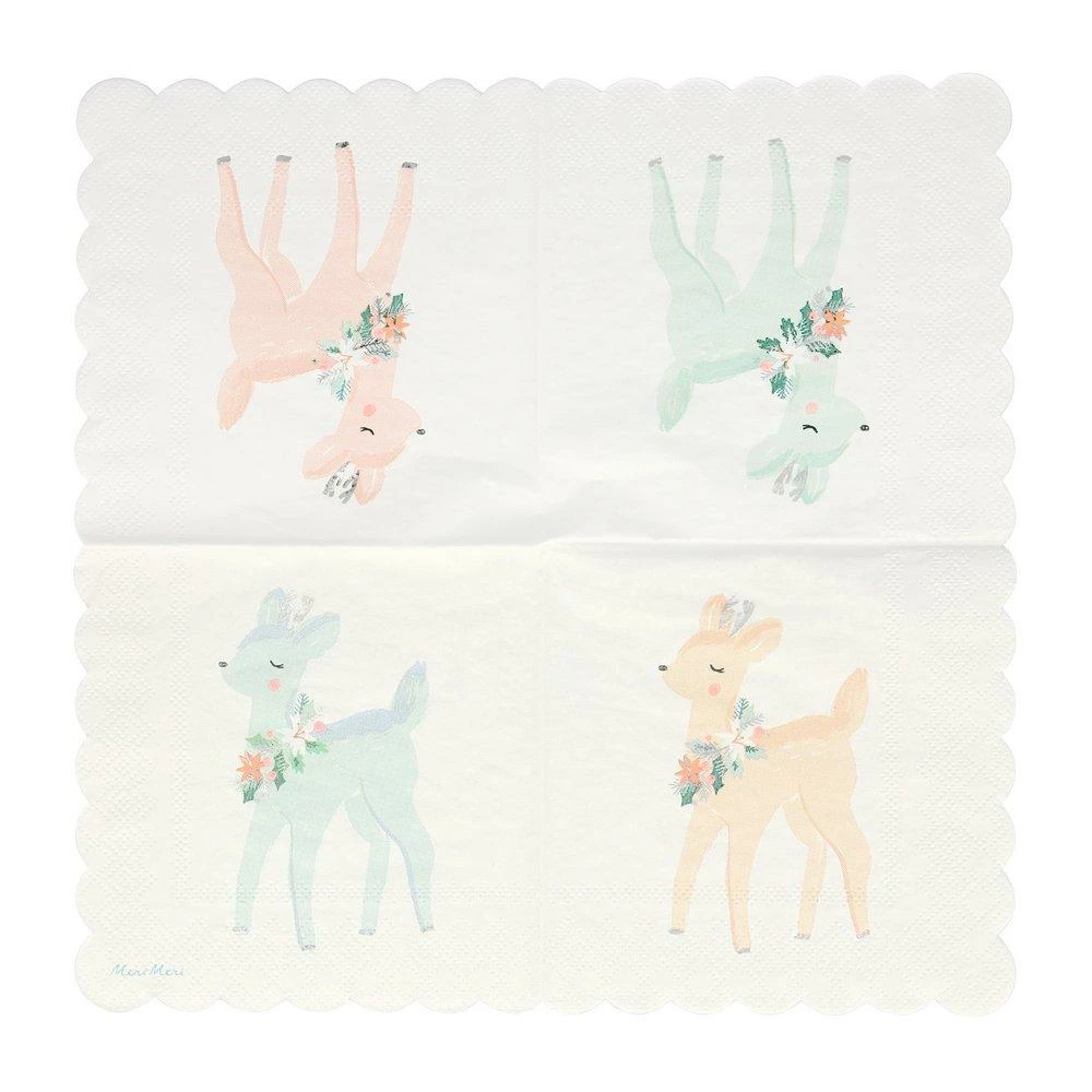 Meri Meri Party Pastel Deer Napkins 5 Meri Meri Party Pastel Deer Napkins