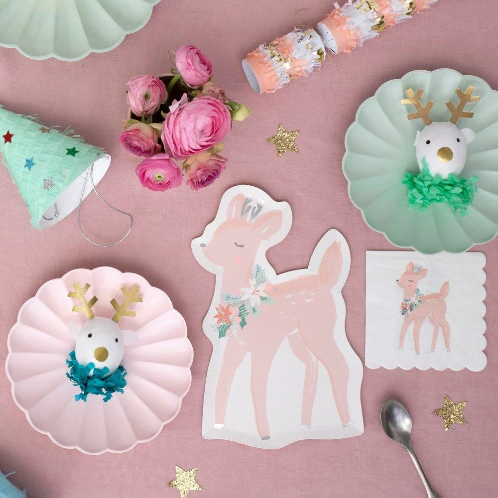Meri Meri Party Pastel Deer Napkins 4 Meri Meri Party Pastel Deer Napkins