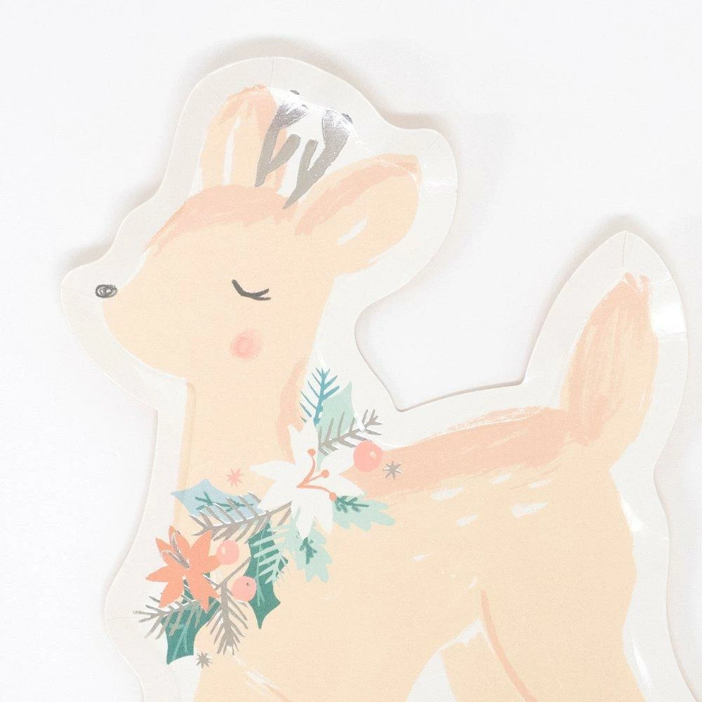 Meri Meri Party Pastel Reindeer Plates 6 Meri Meri Party Pastel Reindeer Plates