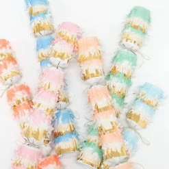 Meri Meri Party Pastel Fringe Medium Crackers