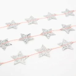Meri Meri Party Silver Star Mini Garland