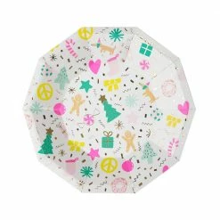 Daydream Society Merry + Bright Christmas Holiday Petite Plates 7.5" Party