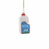 Cody Foster & Co. Christmas Milk Bottle Ornament 3.75"