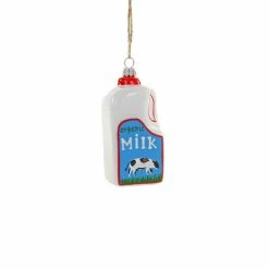 Cody Foster & Co. Christmas Milk Bottle Ornament 3.75"