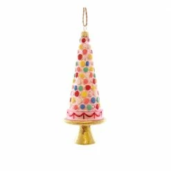 Cody Foster & Co. Multi-Colored Macaron Tower Ornament 5.25" Christmas