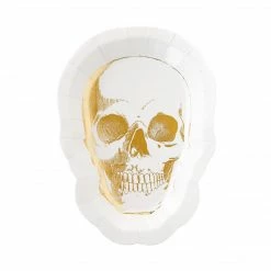 My Mind’s Eye Party Happy Haunting Skull Shaped Plates 8"