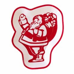 My Mind’s Eye Believe Collection Jolly Santa Paper Plates 9"