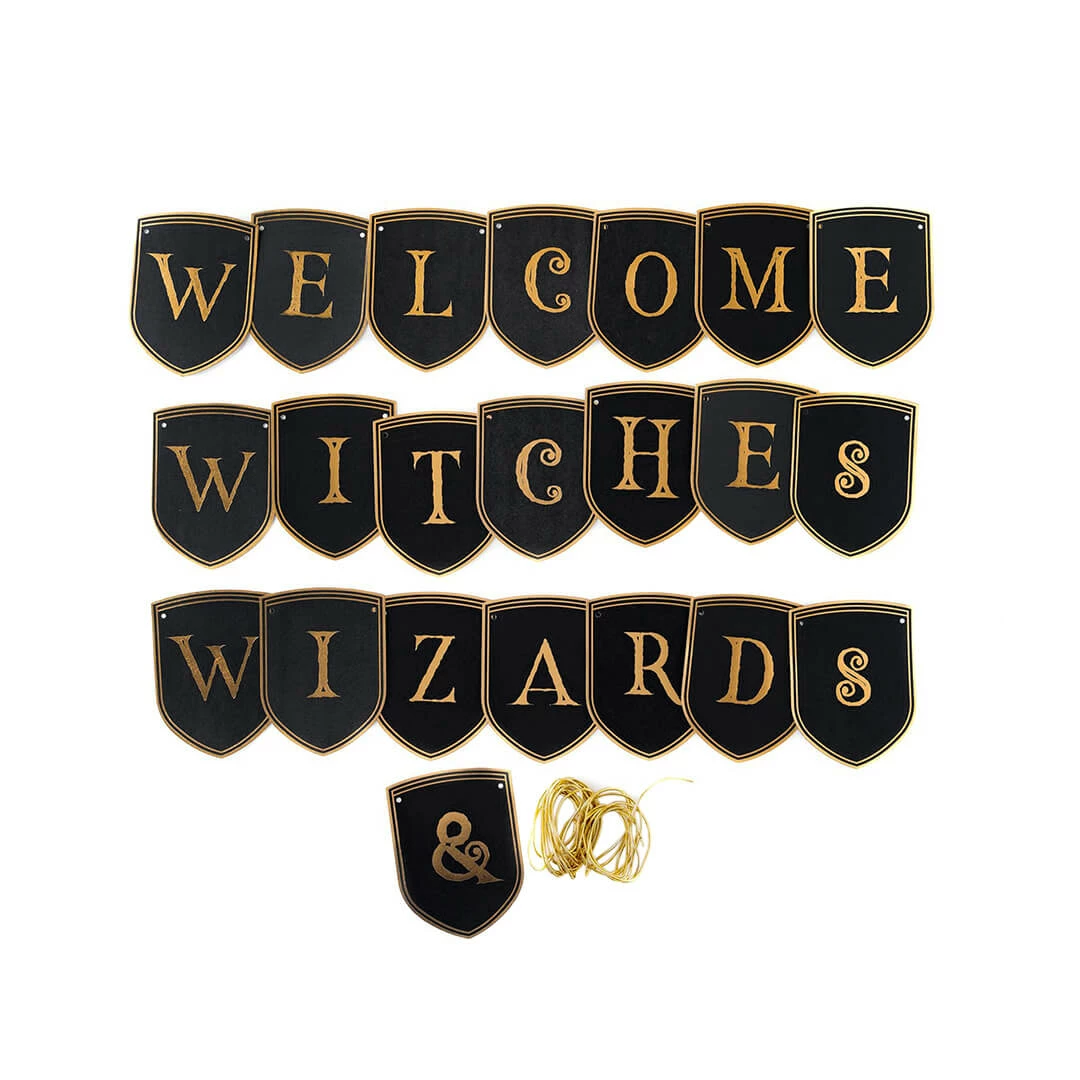 My Mind’s Eye Party Spellbound Welcome Witches & Wizards Banner 4 My Mind’s Eye Party Spellbound Welcome Witches & Wizards Banner