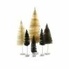 Cody Foster & Co. Neutral Rainbow Trees (Set Of 6) Christmas