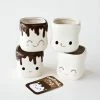 One Hundred 80 Degrees Marshmallow Mugs (Set Of 4) Christmas