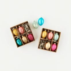 One Hundred 80 Degrees Ornaments Glass Egg Ornament Set (Set Of 6)