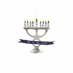 Cody Foster & Co. Christmas Oy To The World Ornament 5.25"