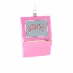 Cody Foster & Co. Pink Box Of Donuts Ornament 2.75"