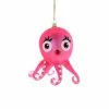 Cody Foster & Co. PREORDER: Pink Kitschy Octopus Ornament, 4" Christmas