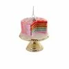 Cody Foster & Co. Pink Rainbow Cake Ornament 3.5"