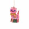 Cody Foster & Co. PREORDER: Pink Retro Cat Ornament 4" Christmas