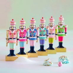 Christmas Glitterville Studios Rainbow Colonel Cupcake Standing Figure 9"