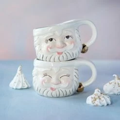 Glitterville Studios White Papa Noel Mug