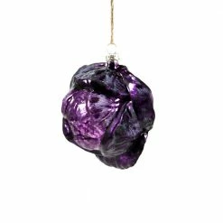 Cody Foster & Co. Christmas PREORDER: Purple Cabbage Ornament, 4"