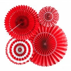 My Mind’s Eye Red Decorative Party Fans