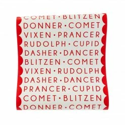 My Mind’s Eye Party Dear Rudolph Reindeer Names Holiday Table Runner