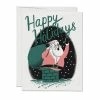 Red Cap Cards Chimney Santa Boxed Christmas Card Set Cards + Gift Wrap