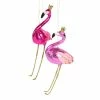 Cody Foster & Co. Shiny Crowned Pink Flamingo Ornament 8.75" Christmas