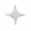 Qualatex Silver Star Point Foil Balloon 20" Party