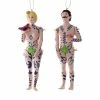 Cody Foster & Co. Papermache Adam & Eve Ornaments 6.25" Christmas