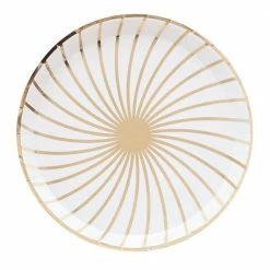 Jollity & Co. The Gatz White & Gold Dinner Plates