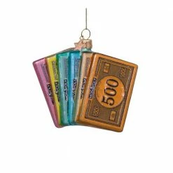Vondels Monopoly Money Fan Ornament Christmas