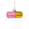 Vondels Pink / Gold Chill Pill Ornament Christmas