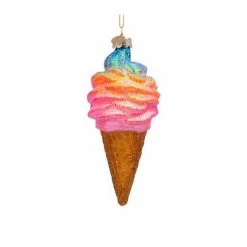 Vondels Rainbow Ice Cream Ornament Christmas
