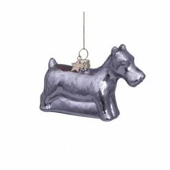 Vondels Silver Opal Monopoly Dog Ornament Christmas