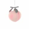 Cody Foster & Co. Christmas PREORDER: White Peach Ornament 3.75"